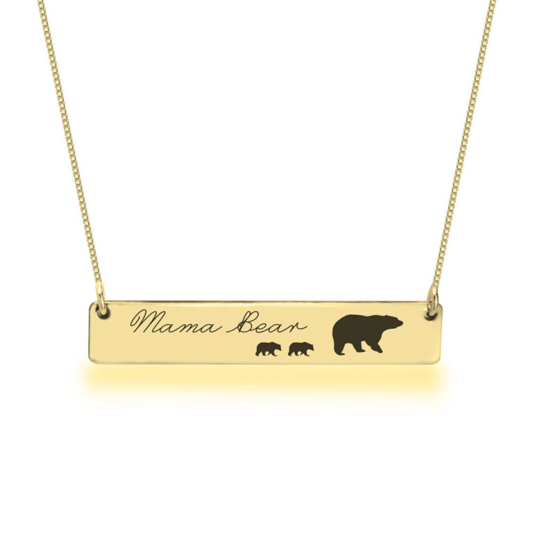 Personalized Mama Bear Necklace