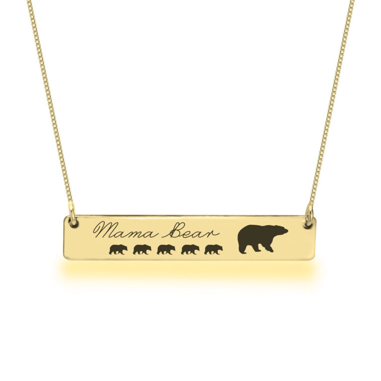 Personalized Mama Bear Necklace