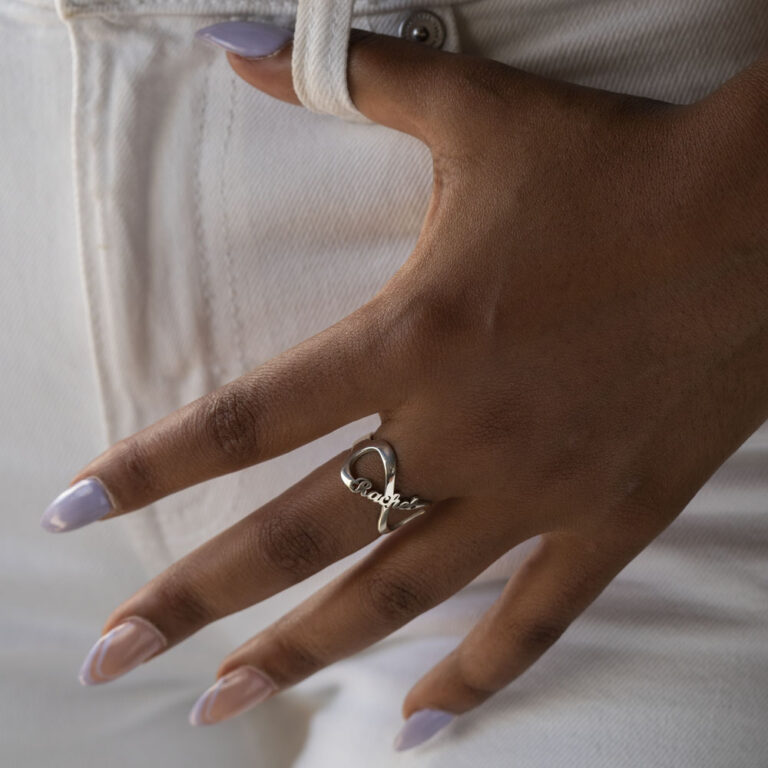 Personalized Infinity Name Ring