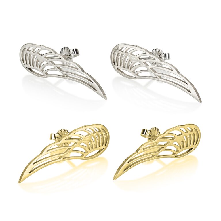 Angel Wing Stud Earrings