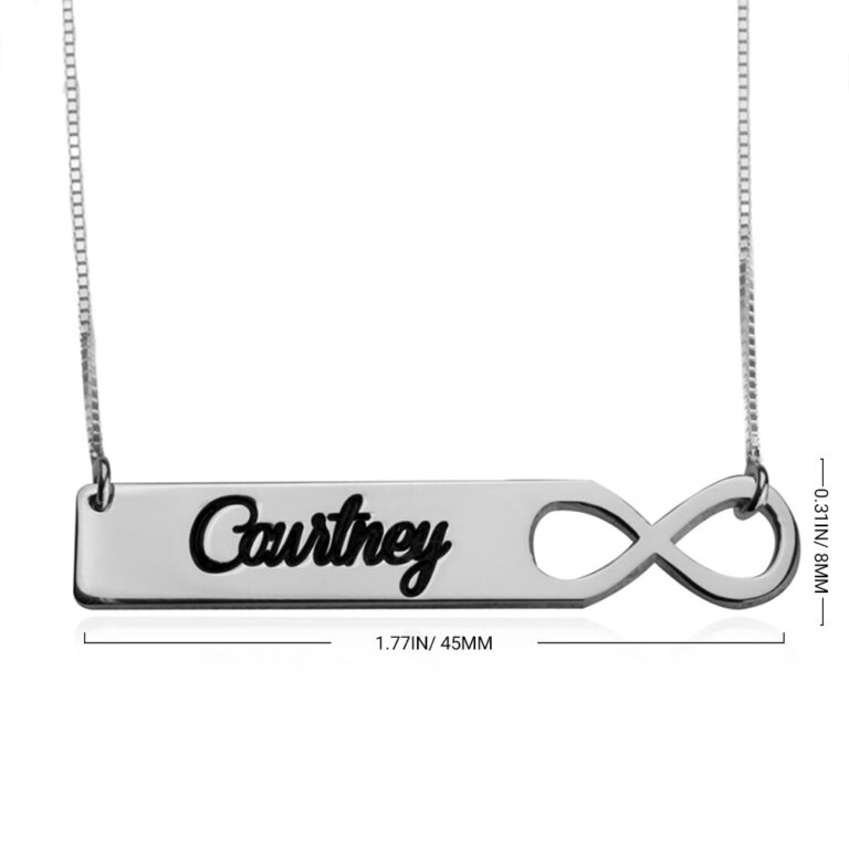 Infinity Bar Necklace