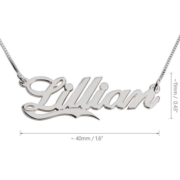 Fancy Name Necklace with Underline