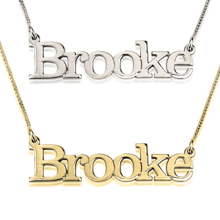 Cartoon Style Name Necklace