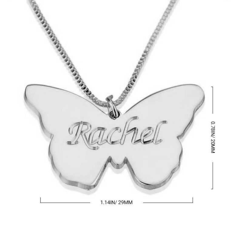 Butterfly Name Pendant