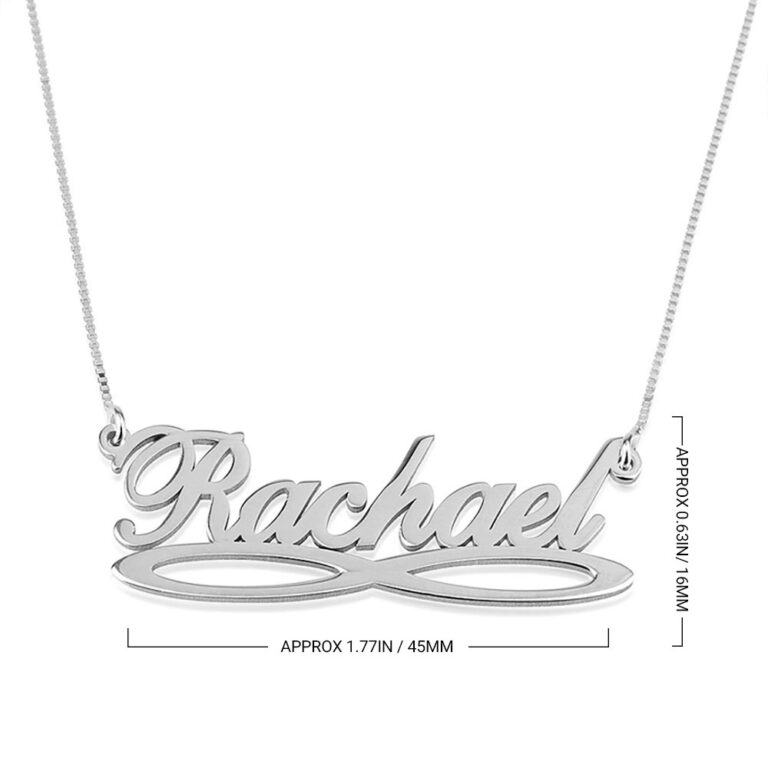 Infinity Underline Name Necklace