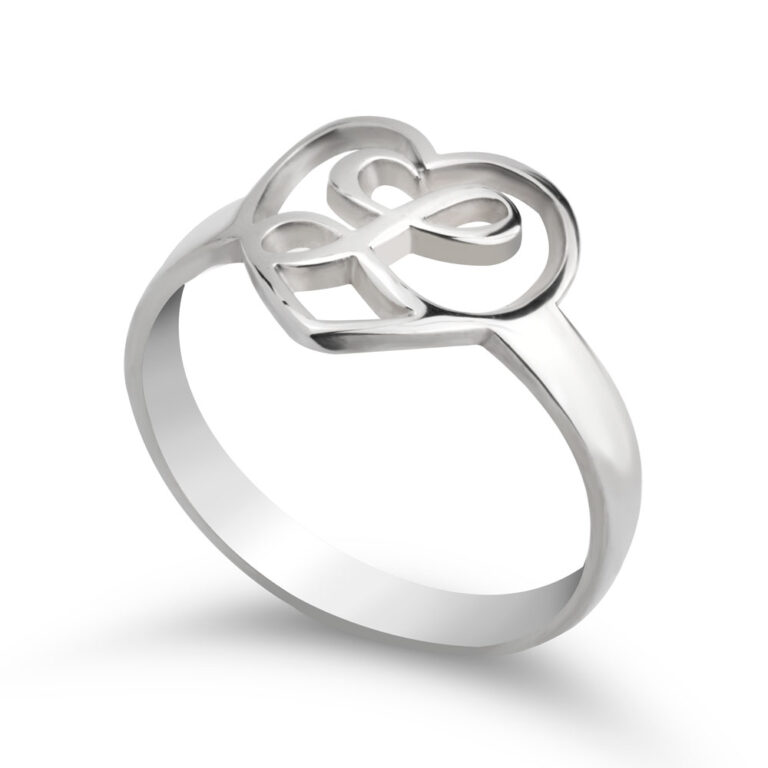 Initial Heart Ring