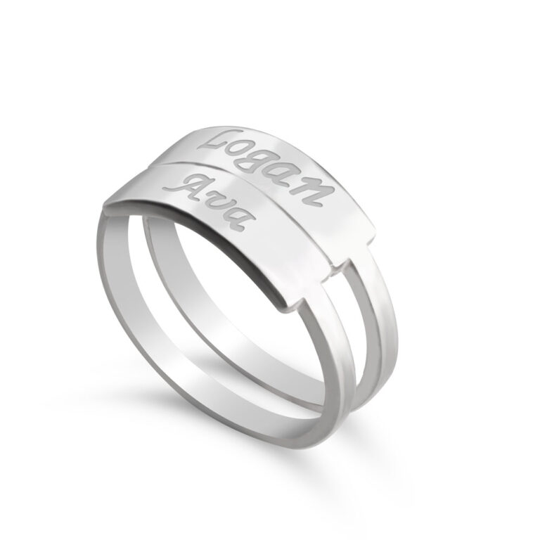 Stackable Name Rings