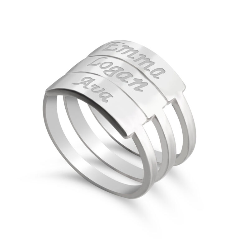 Stackable Name Rings