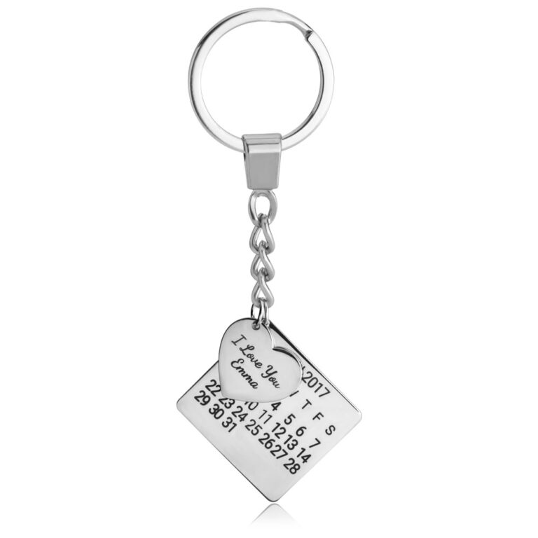 Personalized Calendar Keychain