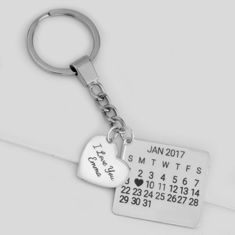 Personalized Calendar Keychain