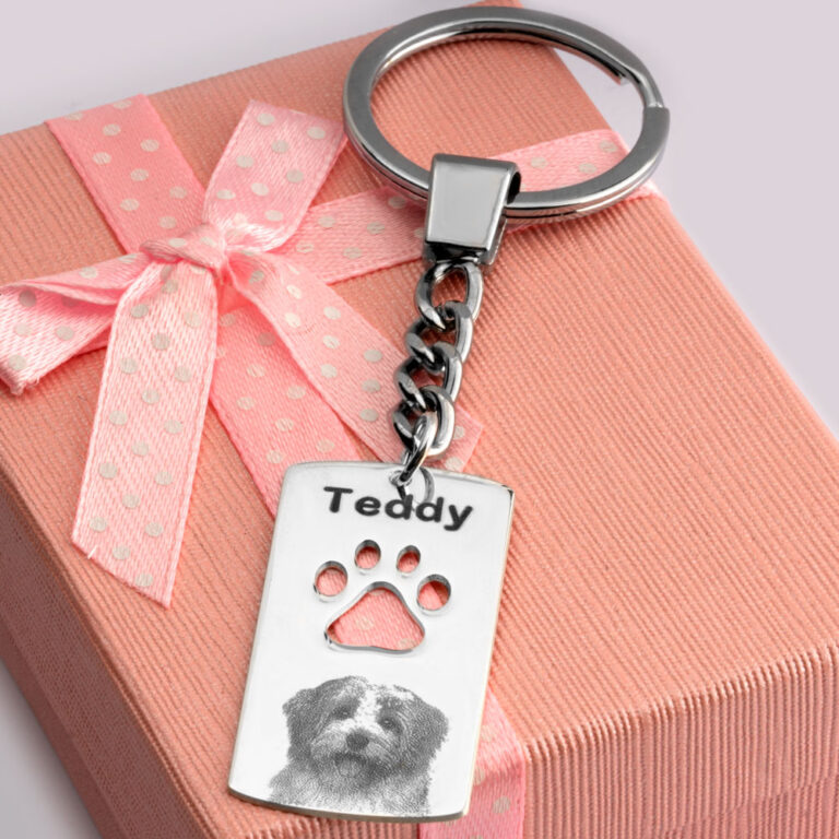 Dog Picture Keychain