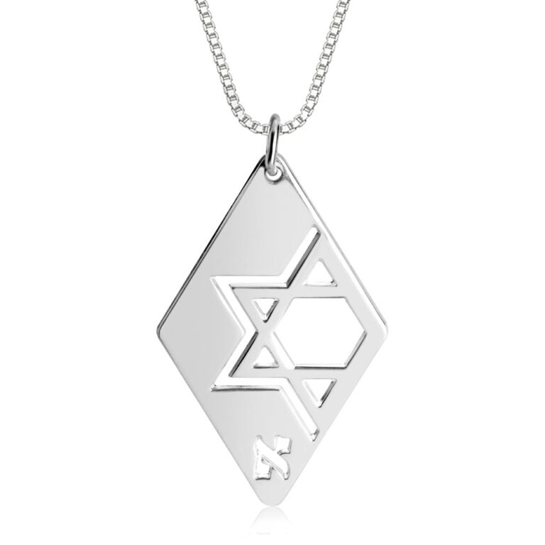 Initial Star of David Necklace