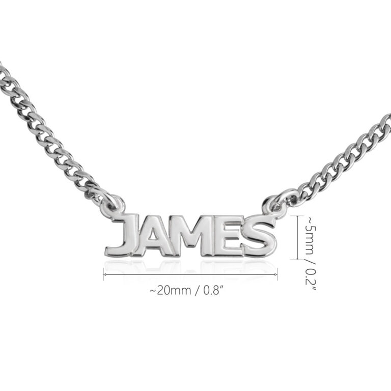 Cuban Link Name Necklace in Capitals