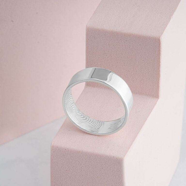 Fingerprint and Date Couple Ring