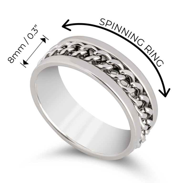 Spinning Fidget Ring For Men