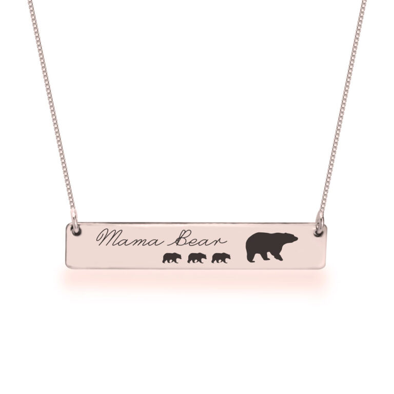 Personalized Mama Bear Necklace