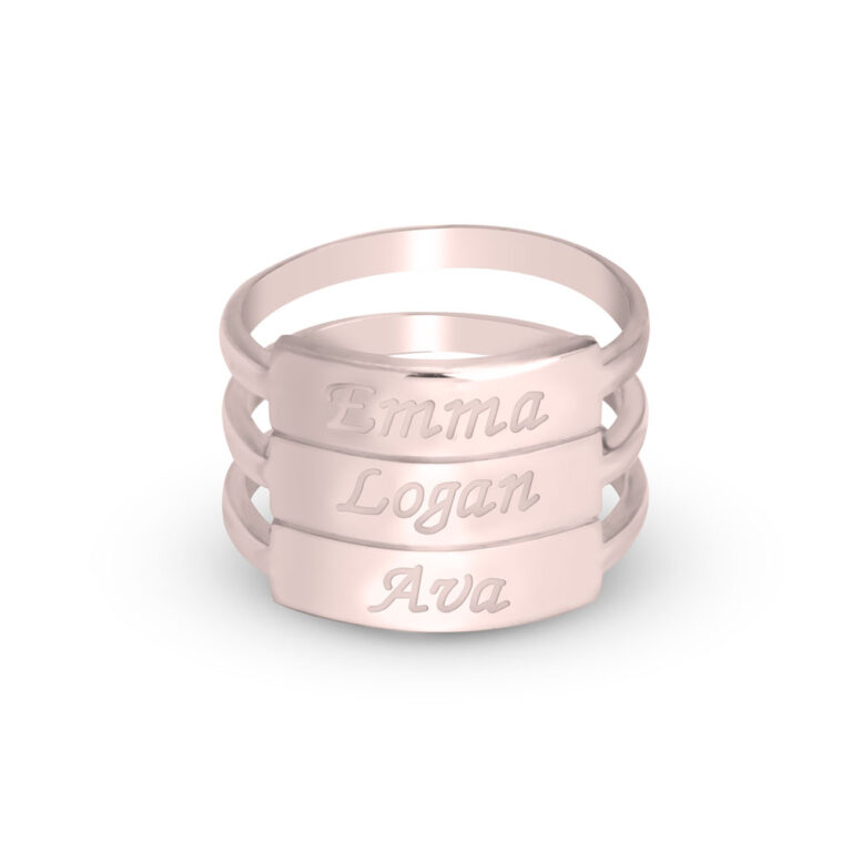 Stackable Name Rings