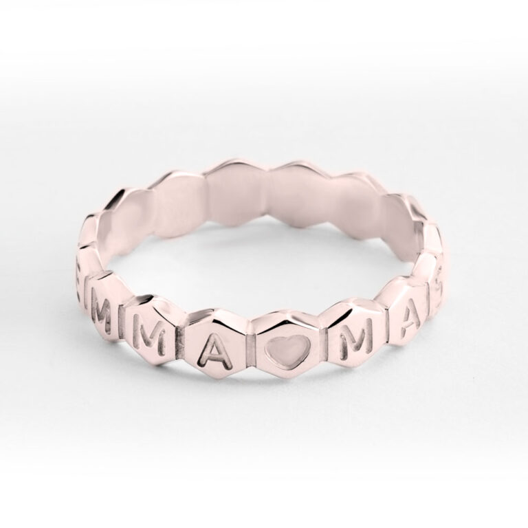 Personalized Honeycomb Ring