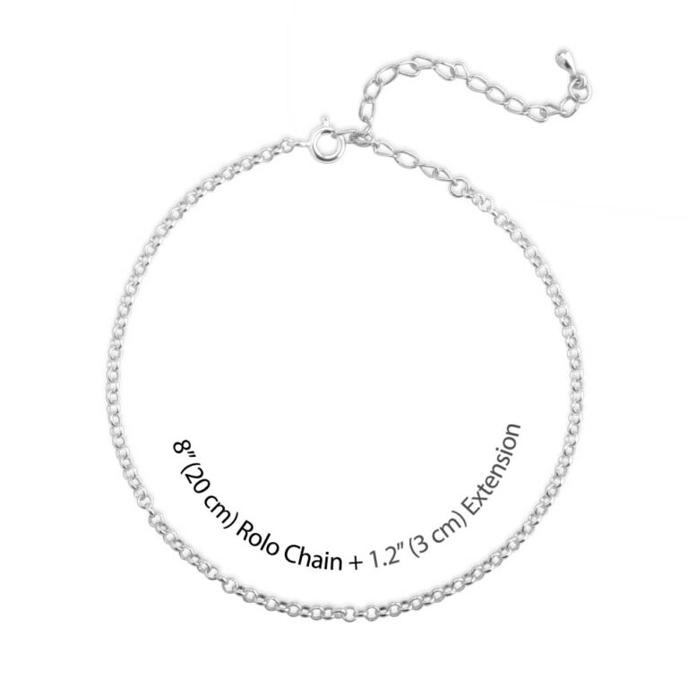 Two birthstones Name Anklet