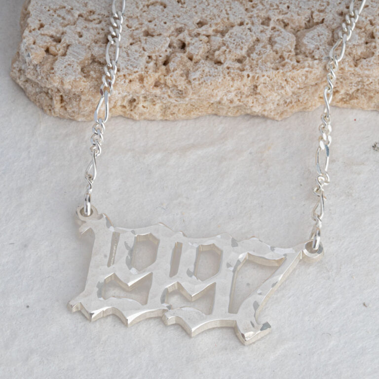 Hammered Year Necklace