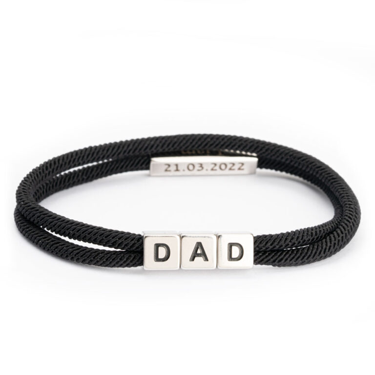 Engraved Dad Rope Bracelet