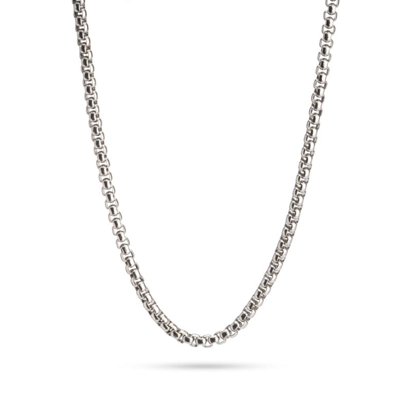 Stainless Steel Silver Box Chain For Him