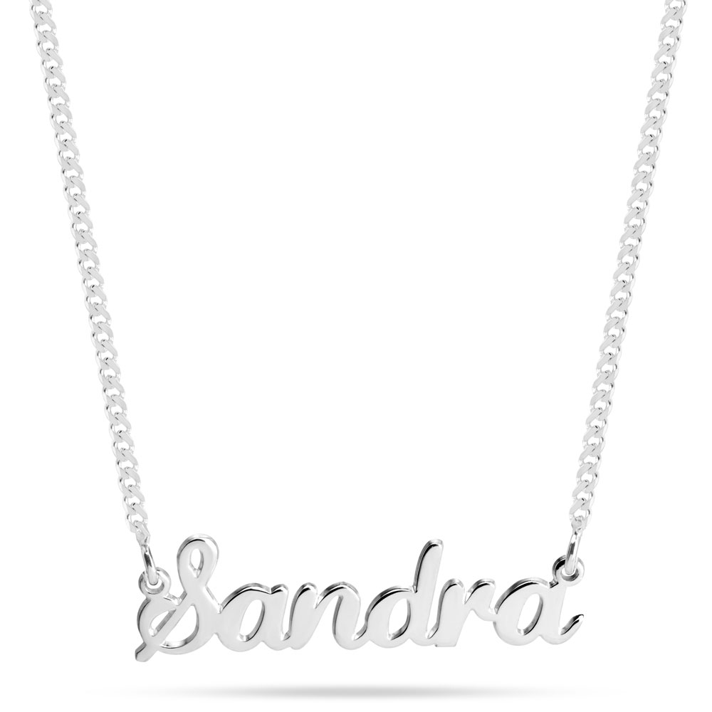 Cuban Cursive Name Necklace