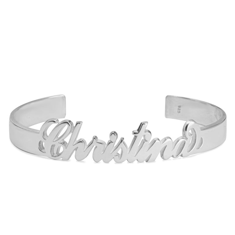 Custom Name Bangle Bracelet